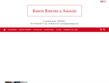 Tablet Screenshot of baronribeyre.com
